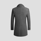 Men's Modern Tailored Wool Blend Overcoat - Sleek Business Jacket-Mens Jacket-Verito Boutique-Gray-S-Verito Boutique