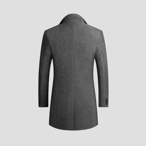 Men's Modern Tailored Wool Blend Overcoat - Sleek Business Jacket-Mens Jacket-Verito Boutique-Gray-S-Verito Boutique
