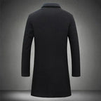 Men's Tailored Wool Blend Overcoat - Classic 3-Button Winter Jacket-Mens Jacket-Verito Boutique-Gray-S-Verito Boutique